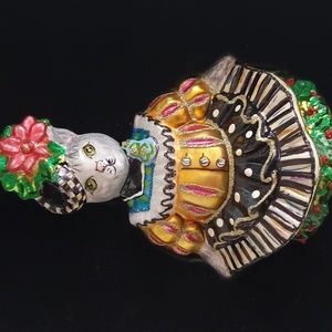Mackenzie - Childs Ornament in Original Box : Miss Kitty Kat Fine Collection